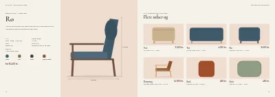 Side 42–43 af Produktkatalog for møbelproducent – 96 sider