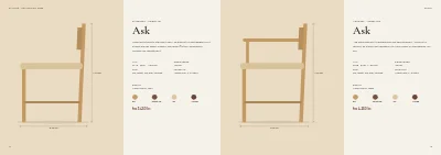 Side 14–15 af Produktkatalog for møbelproducent – 96 sider