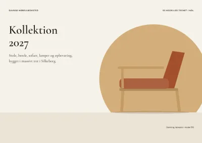 Produktkatalog for møbelproducent – 96 sider