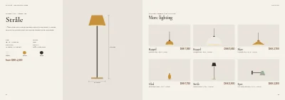 Pages 54–55 of Product catalogue for a furniture maker – 96 pages