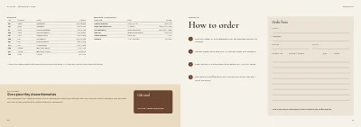 Pages 90–91 of Product catalogue for a furniture maker – 96 pages
