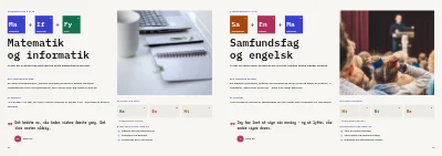 Side 12–13 af Studieretningshæfte for gymnasium – 24 sider
