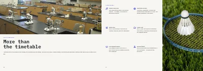 Pages 18–19 of Study programmes booklet for an upper secondary school – 24 pages