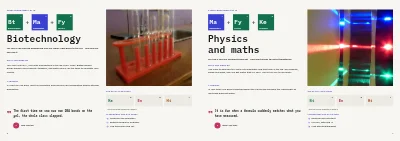 Pages 8–9 of Study programmes booklet for an upper secondary school – 24 pages