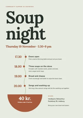 Soup night — community supper