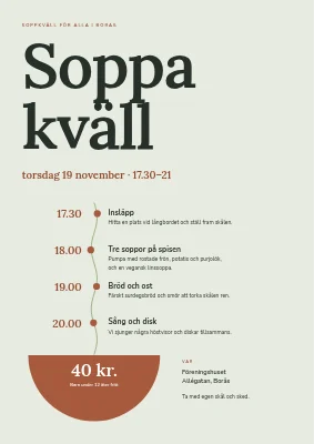 Soppkväll — gemensam middag