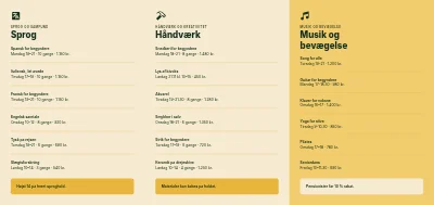 Side 2 af Aftenskolens kursuskatalog