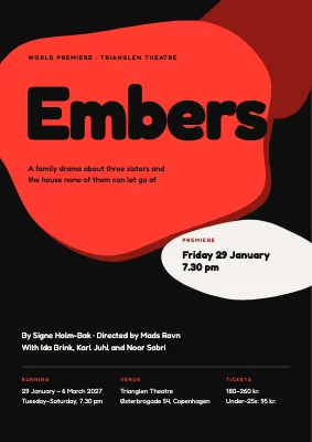 Theatre premiere — Embers in Østerbro