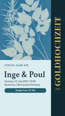Goldene Hochzeit — Story-Einladung