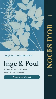 Noces d'or — invitation en story