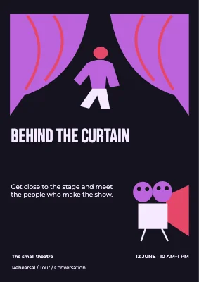 Behind the curtain
