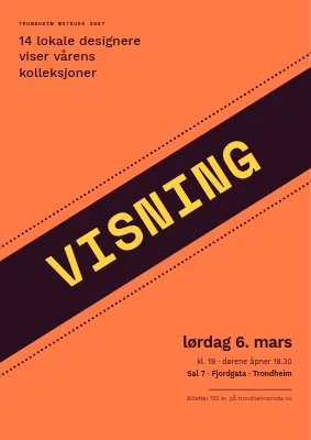 Moteshow i Esbjerg — diagonal catwalk