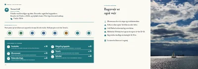 Side 42–43 af Turistguide til en dansk ø – 64 sider