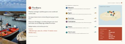 Side 12–13 af Turistguide til en dansk ø – 64 sider