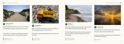 Pages 18–19 of Tourist guide to a Danish island – 64 pages