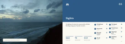 Pages 22–23 of Tourist guide to a Danish island – 64 pages