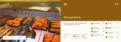 Pages 28–29 of Tourist guide to a Danish island – 64 pages