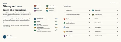 Pages 2–3 of Tourist guide to a Danish island – 64 pages