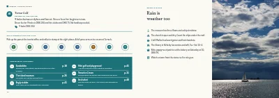 Pages 42–43 of Tourist guide to a Danish island – 64 pages
