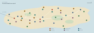 Pages 4–5 of Tourist guide to a Danish island – 64 pages
