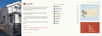 Pages 10–11 of Tourist guide to a Danish island – 64 pages