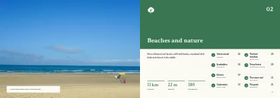 Pages 16–17 of Tourist guide to a Danish island – 64 pages