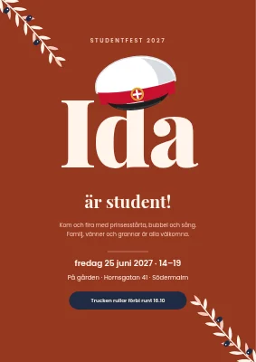 Examensfest — mössan på namnet