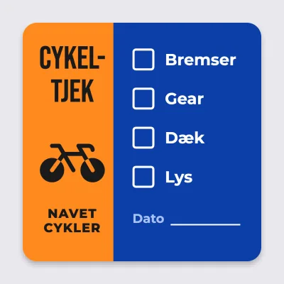 Cykeltjek med afkrydsning