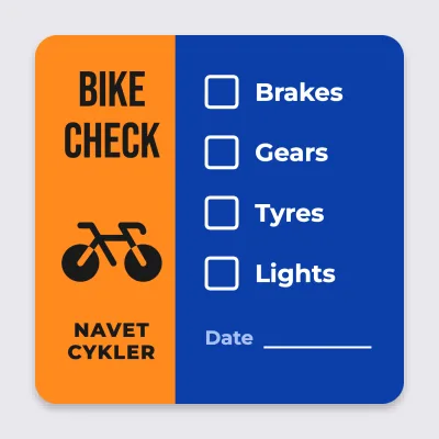 Bike check with tick boxes