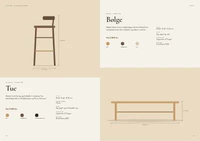 Side 20–21 af Produktkatalog for møbelproducent – 96 sider