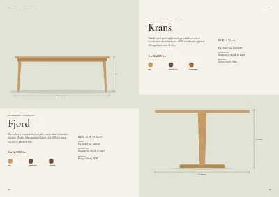 Side 26–27 af Produktkatalog for møbelproducent – 96 sider
