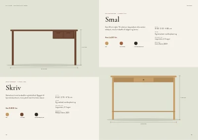 Side 32–33 af Produktkatalog for møbelproducent – 96 sider
