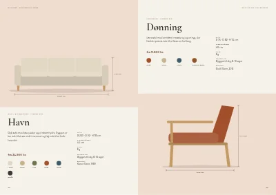 Side 38–39 af Produktkatalog for møbelproducent – 96 sider