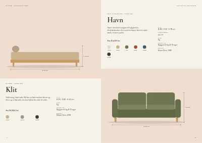 Side 44–45 af Produktkatalog for møbelproducent – 96 sider