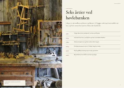 Side 4–5 af Produktkatalog for møbelproducent – 96 sider