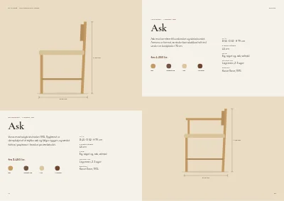 Side 14–15 af Produktkatalog for møbelproducent – 96 sider