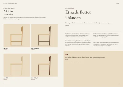 Side 16–17 af Produktkatalog for møbelproducent – 96 sider