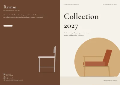 Cover of Product catalogue for a furniture maker – 96 pages