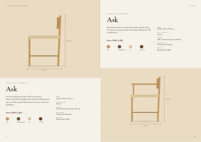 Pages 14–15 of Product catalogue for a furniture maker – 96 pages