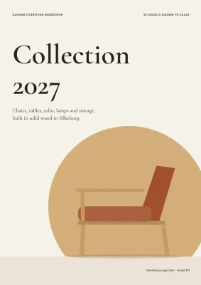 Product catalogue for a furniture maker – 96 pages