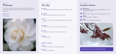 Seite 2 von Wedding: information for the guests