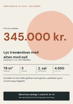 Andelsbolig til salg i Holstebro