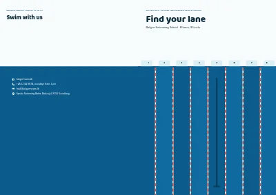 Cover of Class overview for a swimming school – 8 pages