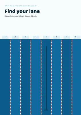 Class overview for a swimming school – 8 pages