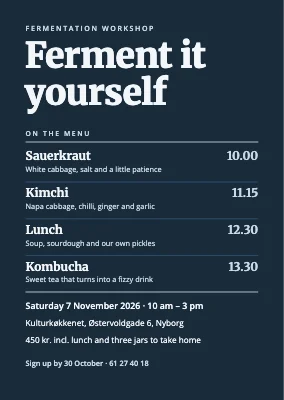 Fermentation workshop in Nyborg — invitation