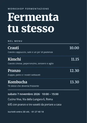Workshop sulla fermentazione a Nyborg — invito