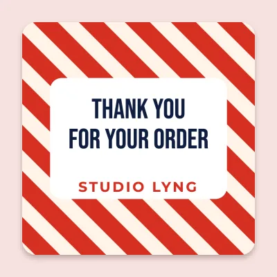 Thank you for your order, stripes
