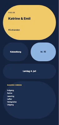 Vielse på stranden — Katrine og Emil, Kalundborg