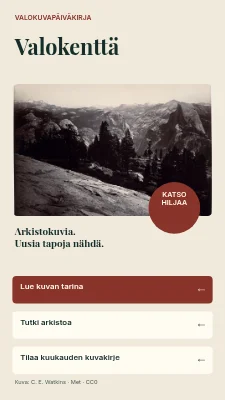 Light Field — Valokuvatarinoita