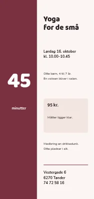 Børneyoga på 45 minutter i Tønder
